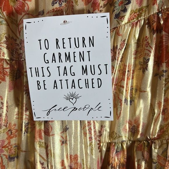 Free People Floral Maxi Dress - Red and Cream - Picture 13 of 14